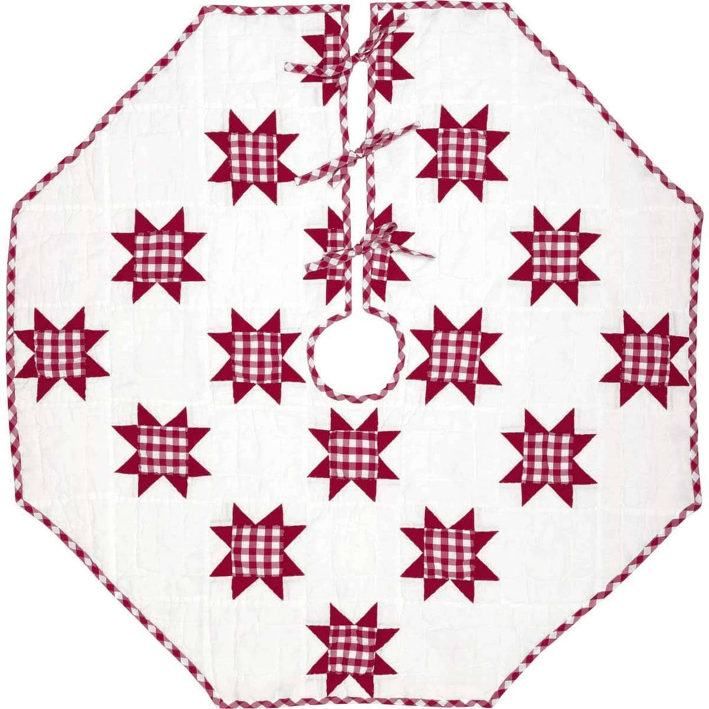 Emmie Red Patchwork Tree Skirt Pitch A Stitch Plus