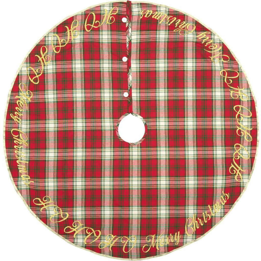 HO HO Holiday Tree Skirt Pitch A Stitch Plus