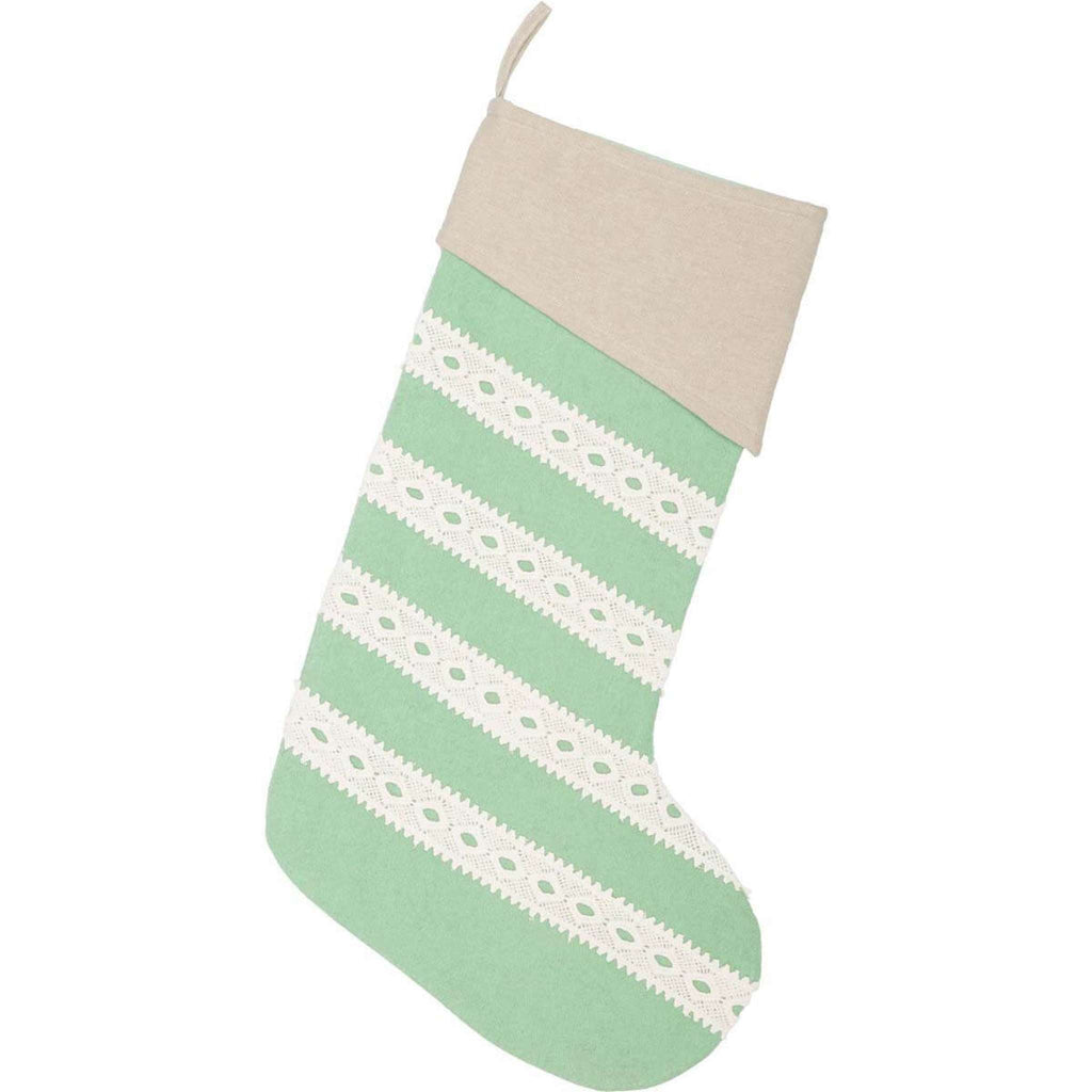 Margot Mint Christmas Stocking Pitch A Stitch Plus